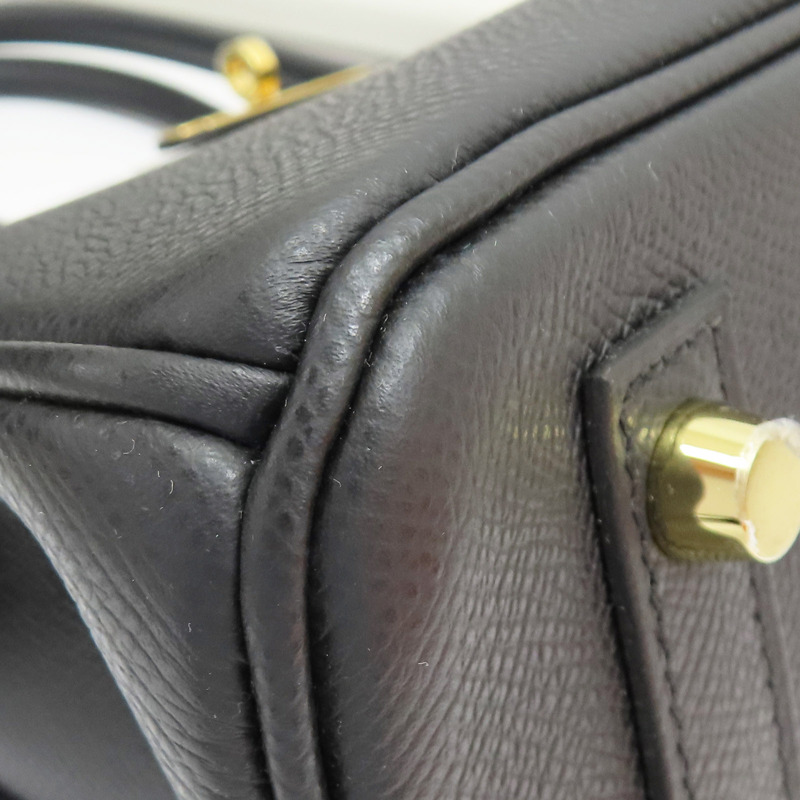 黑色 Epsom牛皮 Birkin 30 柏金包 手提包 K刻 金扣【HERMES 愛馬仕】-10