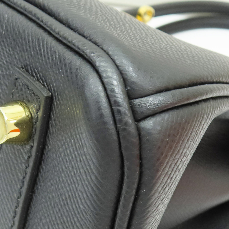 黑色 Epsom牛皮 Birkin 30 柏金包 手提包 K刻 金扣【HERMES 愛馬仕】-11