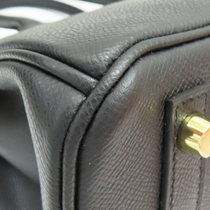 黑色 Epsom牛皮 Birkin 30 柏金包 手提包 K刻 金扣【HERMES 愛馬仕】-12