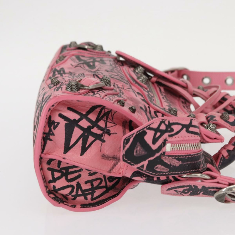 【日本直送】BALENCIAGA Neo Kagol Graffiti XS 包裝皮革 2way 粉紅色 700940 正品 158934SAM-2