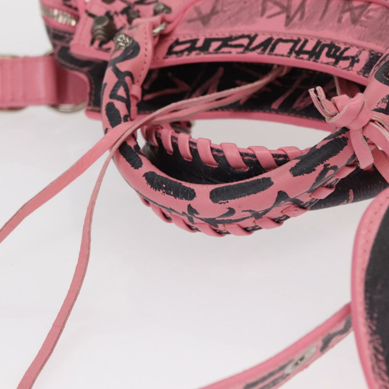 【日本直送】BALENCIAGA Neo Kagol Graffiti XS 包裝皮革 2way 粉紅色 700940 正品 158934SAM-6