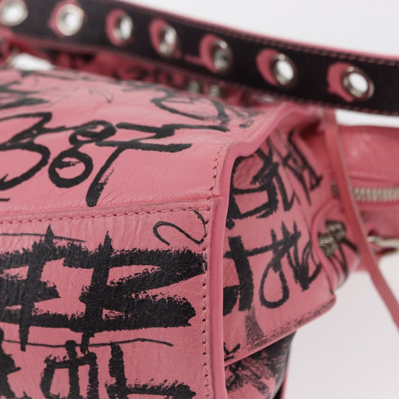 【日本直送】BALENCIAGA Neo Kagol Graffiti XS 包裝皮革 2way 粉紅色 700940 正品 158934SAM-17