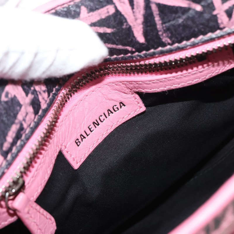 【日本直送】BALENCIAGA Neo Kagol Graffiti XS 包裝皮革 2way 粉紅色 700940 正品 158934SAM-20