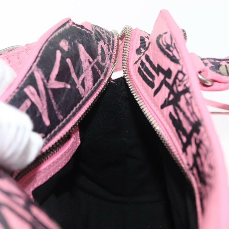 【日本直送】BALENCIAGA Neo Kagol Graffiti XS 包裝皮革 2way 粉紅色 700940 正品 158934SAM-21