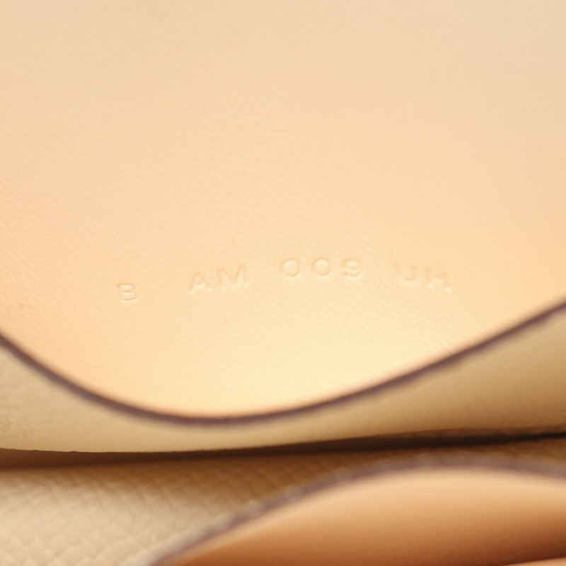 愛馬仕 Constance Slim 雙折皮夾 B Epsom craie 二手女士 GHW-4