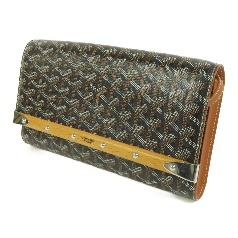 GOYARD 塗層帆布Monte-Carlo PM銀扣肩背袋-2