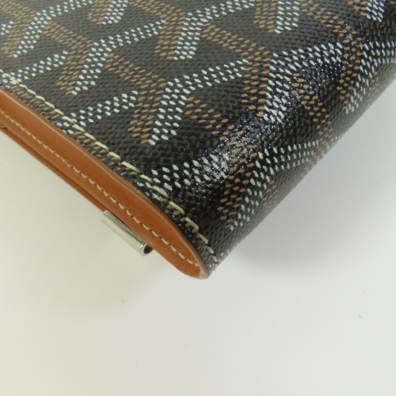 GOYARD 塗層帆布Monte-Carlo PM銀扣肩背袋-13