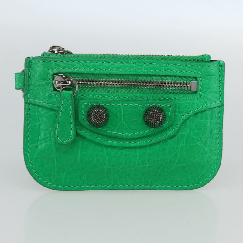 【日本直送】BALENCIAGA Luca Goal XS 單肩包，皮革材質，綠色/銀色，貨號 671309，正品編號 158884SAM-20