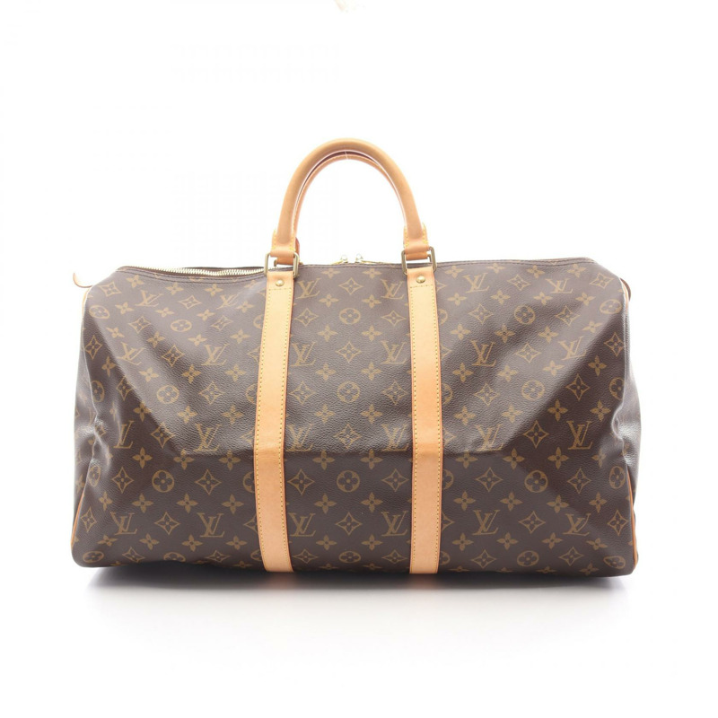 路易威登 Keepall 50 手提旅行包 M41426 Monogram 帆布皮革棕色 LV-0