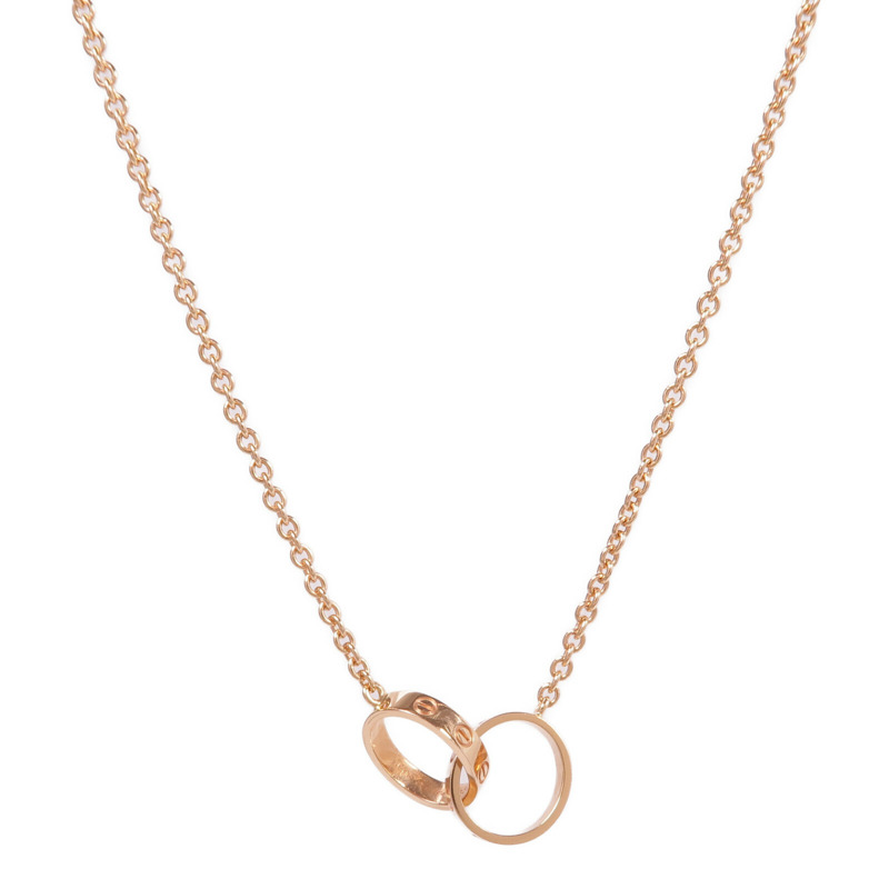 CARTIER 18K玫瑰金Love Pendant項鍊-1