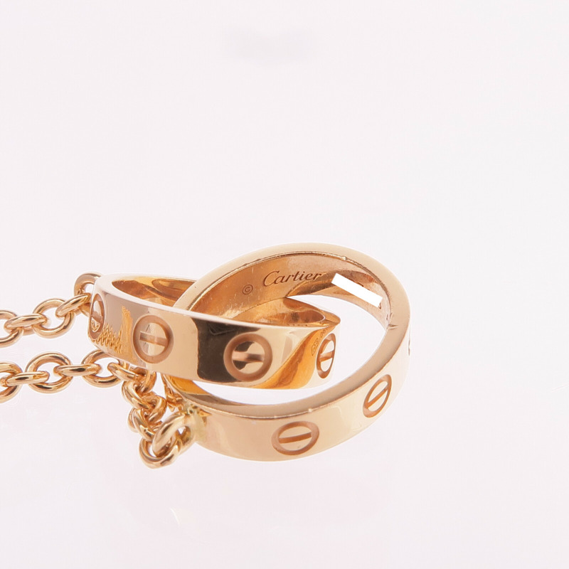 CARTIER 18K玫瑰金Love Pendant項鍊-6