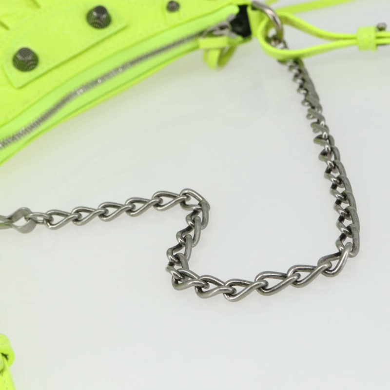 【日本直送】BALENCIAGA Luca Goal 迷你包，皮革材質，綠色/銀色，貨號 695814，正品編號 158885SAM-6
