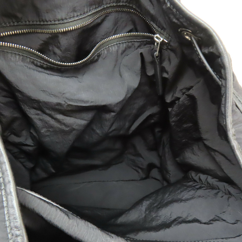 黑色 尼龍 牛皮 Crossroad 後背包【BOTTEGA VENETA BV 寶緹嘉】 806160-5