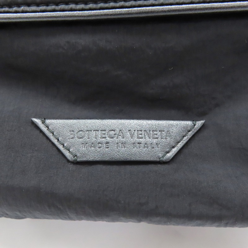 黑色 尼龍 牛皮 Crossroad 後背包【BOTTEGA VENETA BV 寶緹嘉】 806160-9