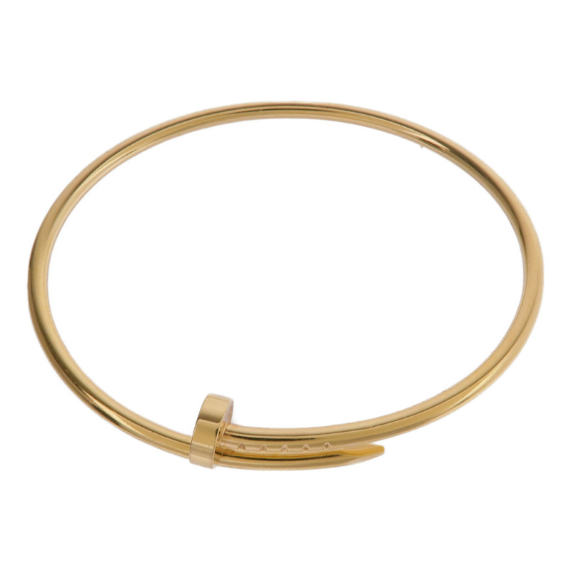 CARTIER 18K黃金Juste Un Clou手鐲Cartier#16-3
