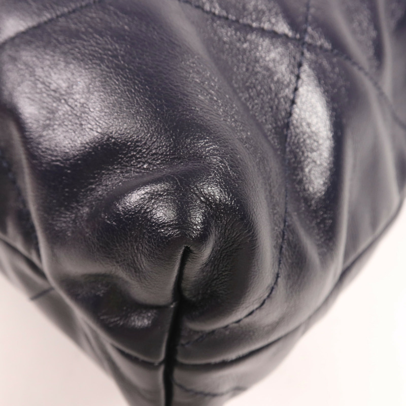 CHANEL 牛皮皮革Chanel 22 Medium金扣鏈帶肩背袋-6