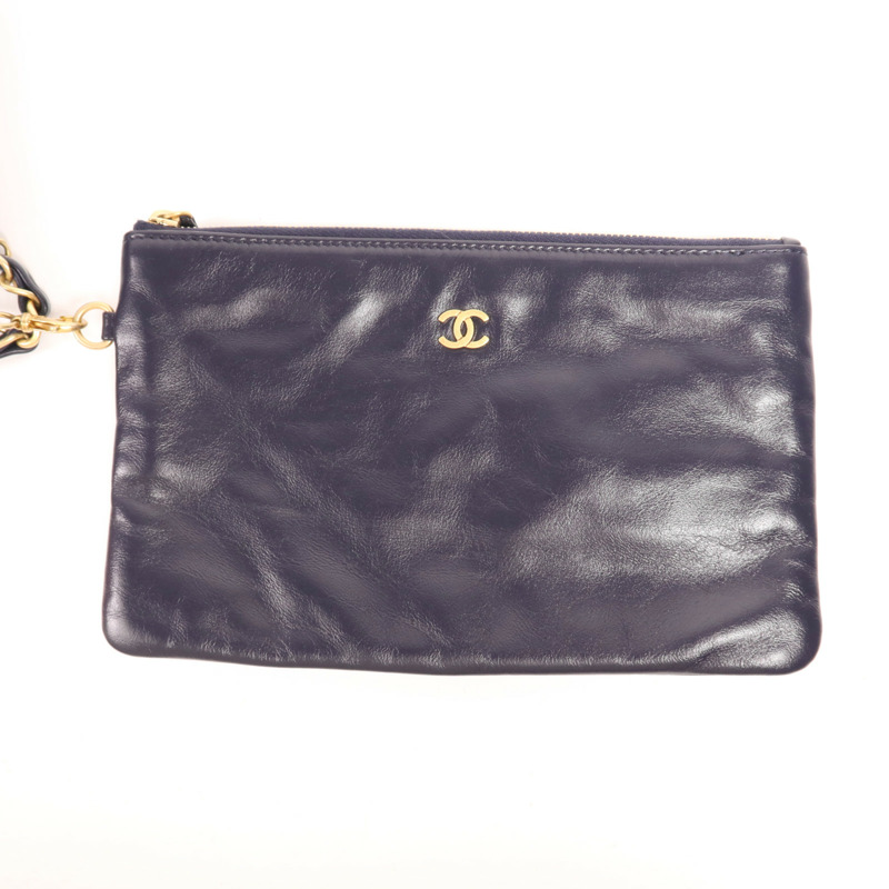 CHANEL 牛皮皮革Chanel 22 Medium金扣鏈帶肩背袋-12