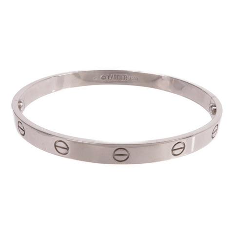 CARTIER 18K白金Love Bracelet手鐲Cartier#19