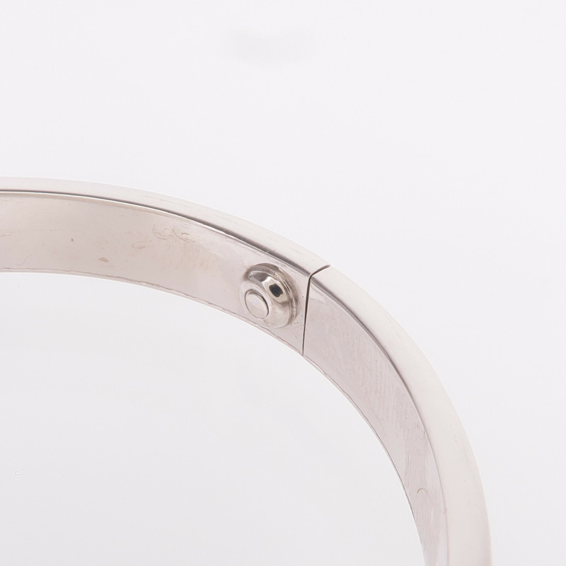 CARTIER 18K白金Love Bracelet手鐲Cartier#19-4