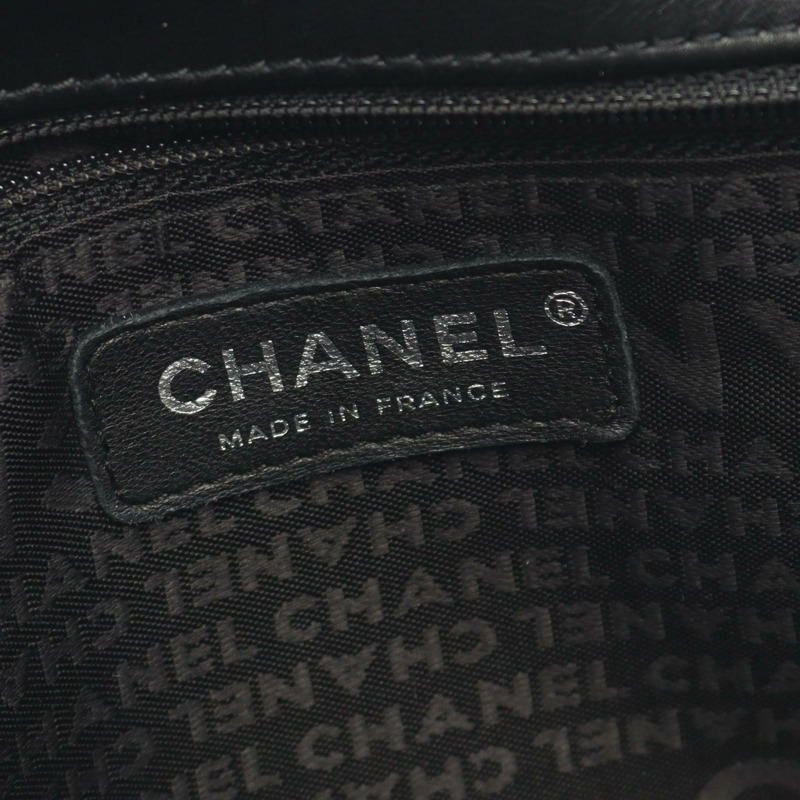 香奈兒 2.55 巧克力棒單肩手提包 黑色真皮 二手 女士-3