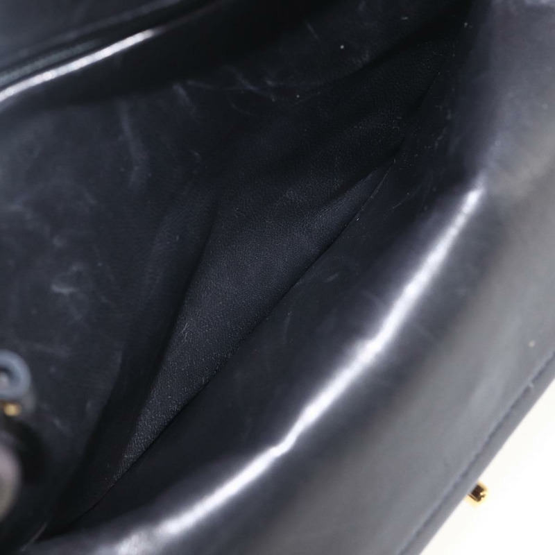 【日本直送】香奈兒雙蓋絎縫25鏈條包，羊皮材質，黑色金色雙C標誌，正品編號157061SAV-22