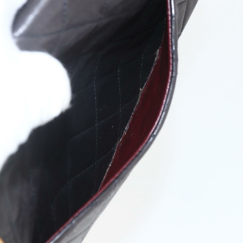 【日本直送】香奈兒雙蓋絎縫25鏈條包，羊皮材質，黑色金色雙C標誌，正品編號157061SAV-24