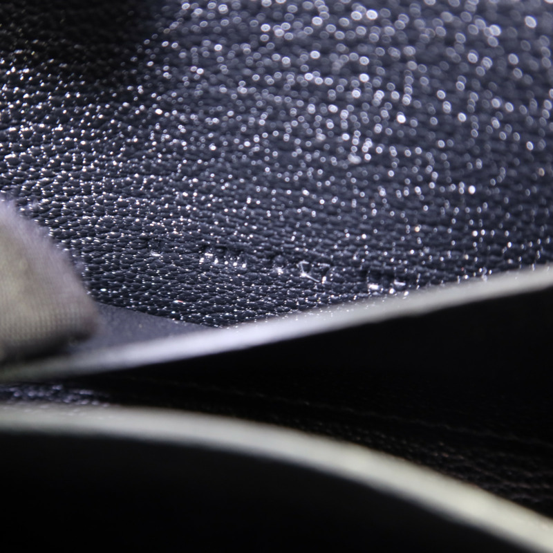 HERMES Chevre Mysore皮革Roulis Slim金扣錢包Noir-6