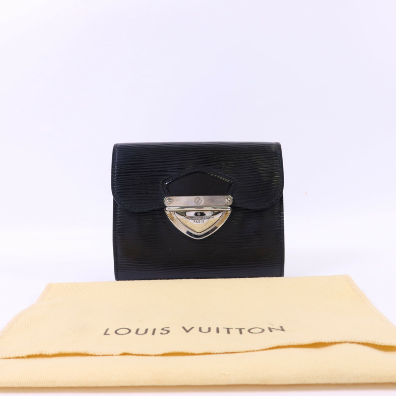 LOUIS VUITTON Epi Portefeuille Joey銀扣錢包-19
