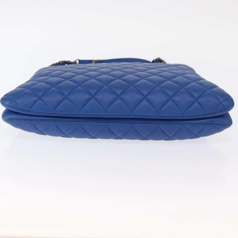 【日本直送】香奈兒 (CHANEL) Matelasse 手袋，羊皮材質，雙肩背帶，藍色，CC 標誌，正品編號 157282SAM-5