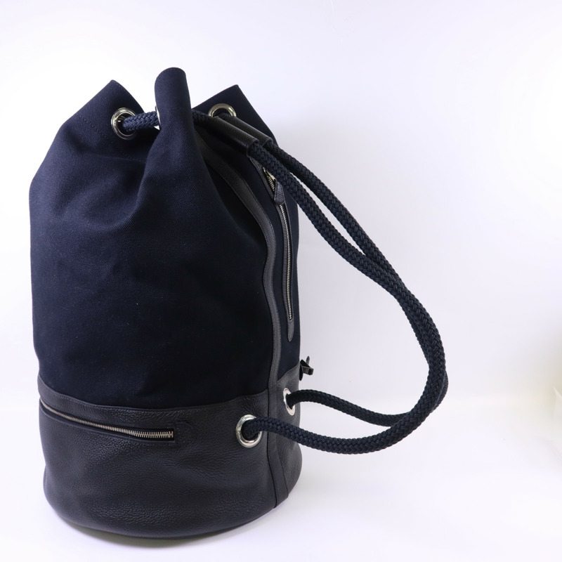 HERMES 帆布Babord背包Noir-4