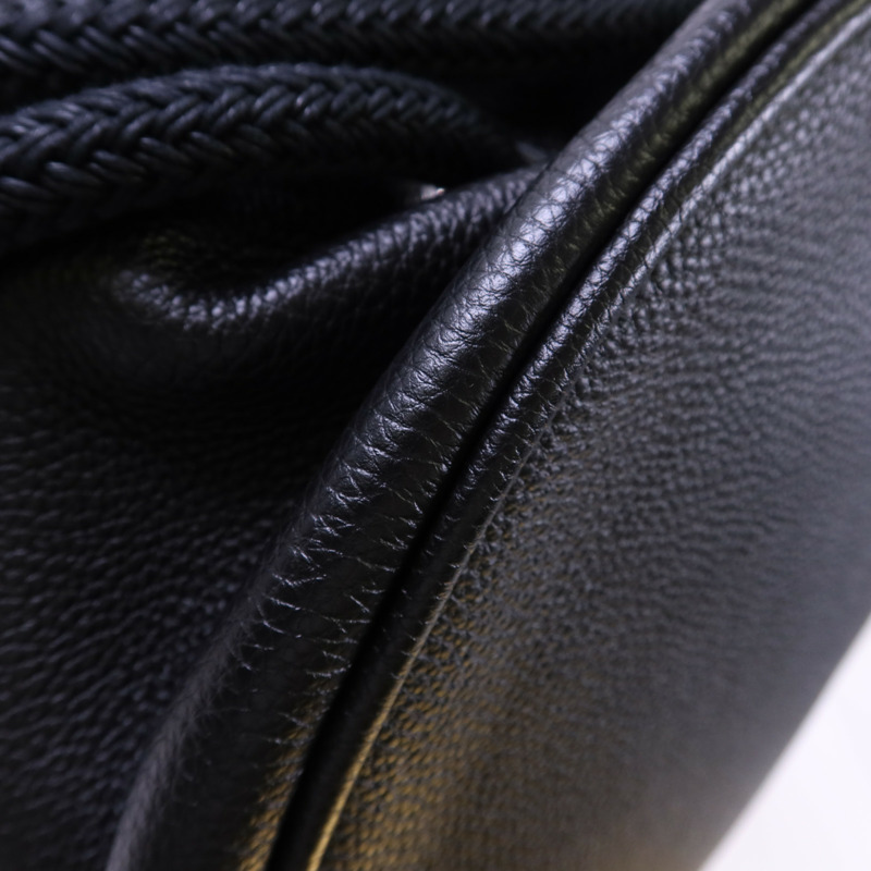 HERMES 帆布Babord背包Noir-14