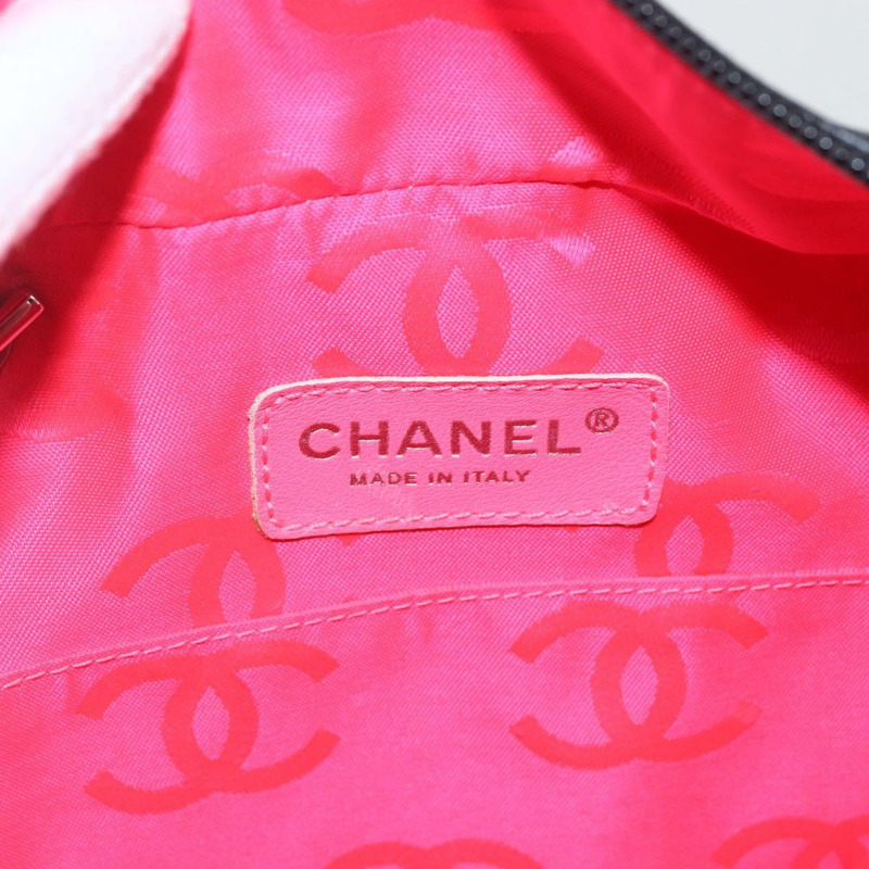 【日本直送】香奈兒 (CHANEL) Matelasse Cambon 系列手提包，小牛皮材質，黑色，銀色雙C標誌，貨號 157393SM-17