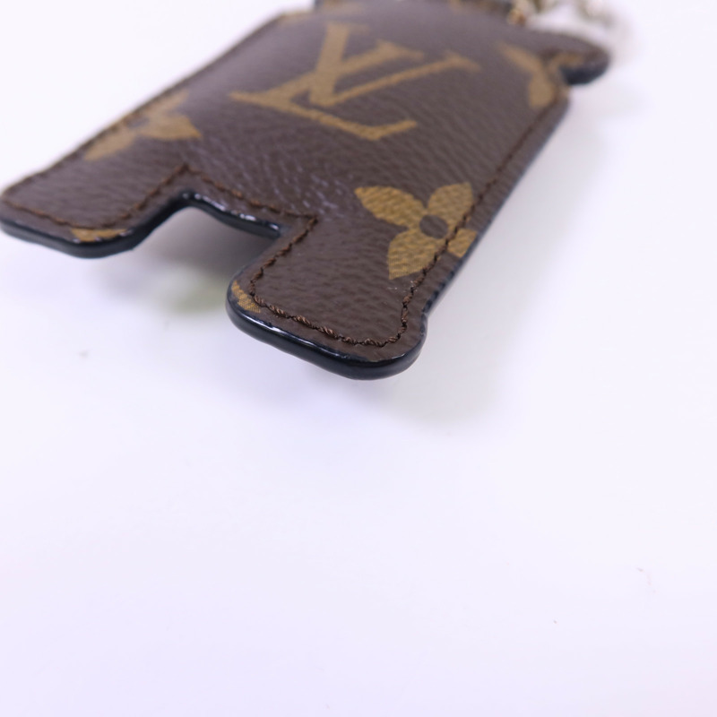 LOUIS VUITTON Monogram Porte Cle Animal Tiger掛飾-8