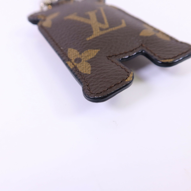 LOUIS VUITTON Monogram Porte Cle Animal Tiger掛飾-9