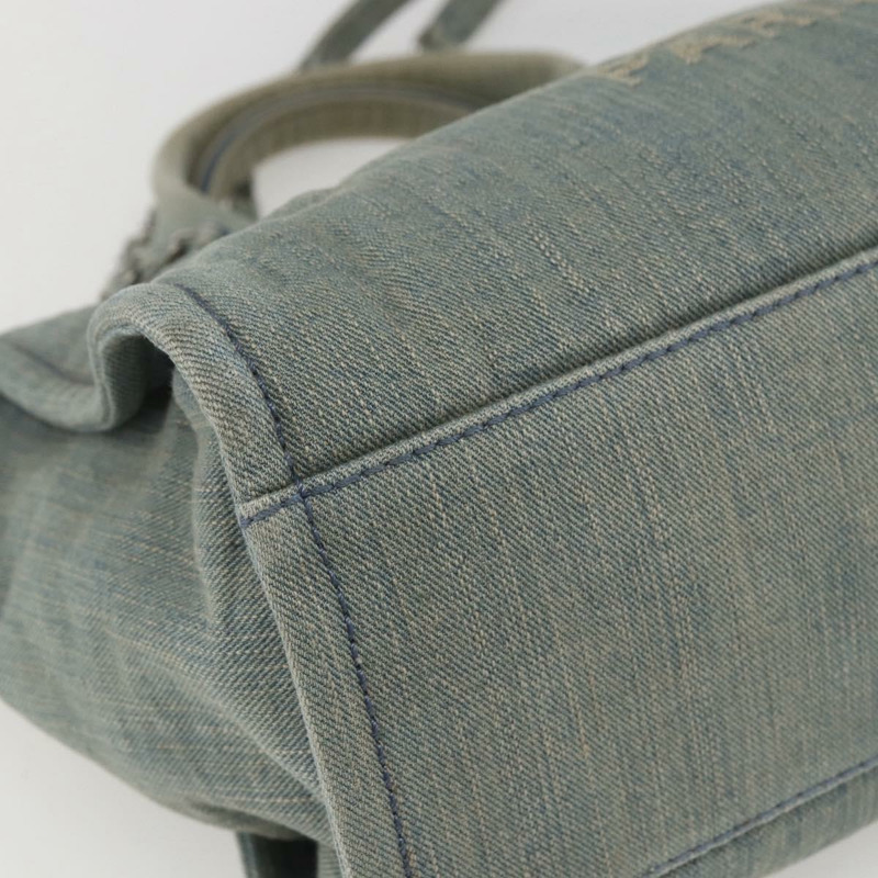 【日本直送】香奈兒鏈 Deauville 手提包 牛仔藍 CC Auth ka852V-15