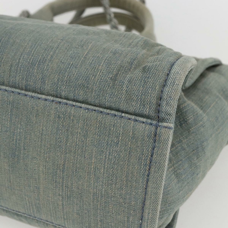 【日本直送】香奈兒鏈 Deauville 手提包 牛仔藍 CC Auth ka852V-16