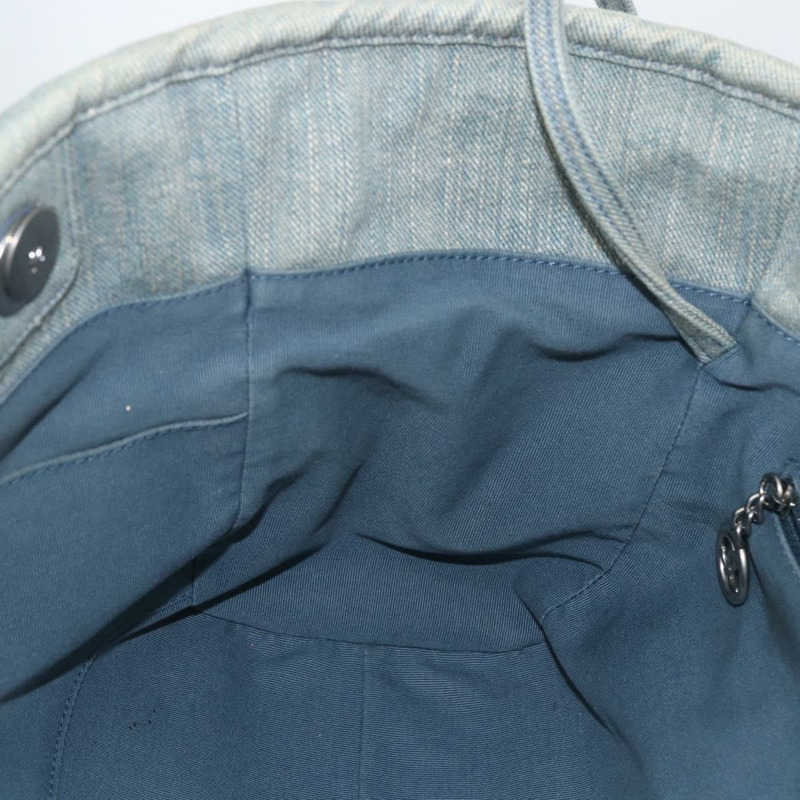 【日本直送】香奈兒鏈 Deauville 手提包 牛仔藍 CC Auth ka852V-21