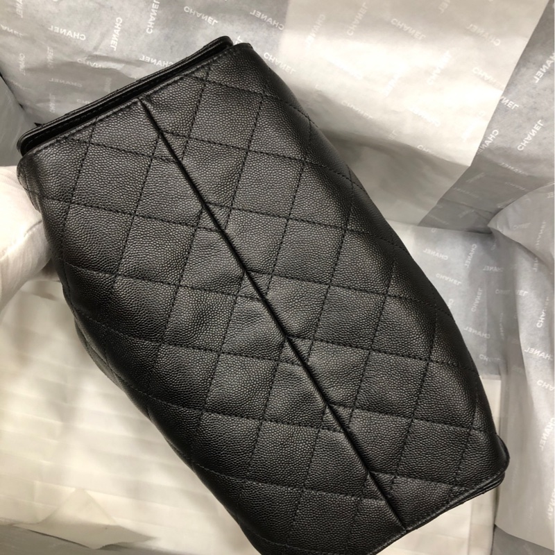Chanel 香奈儿黑金荔枝牛 25bag Hobo 小号-7