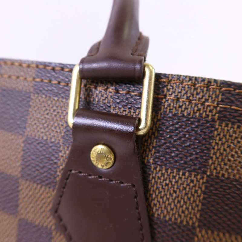 LOUIS VUITTON Damier Speedy 30金扣手挽袋-9