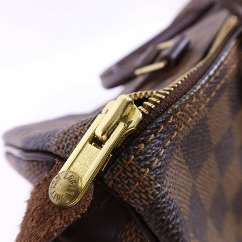 LOUIS VUITTON Damier Speedy 30金扣手挽袋-10