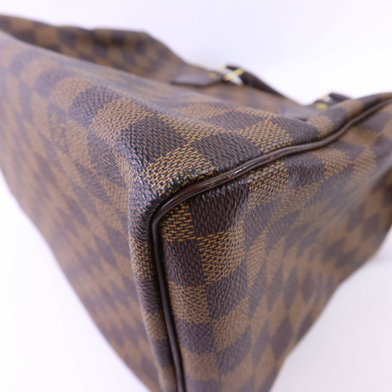 LOUIS VUITTON Damier Speedy 30金扣手挽袋-13