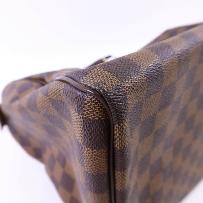 LOUIS VUITTON Damier Speedy 30金扣手挽袋-14