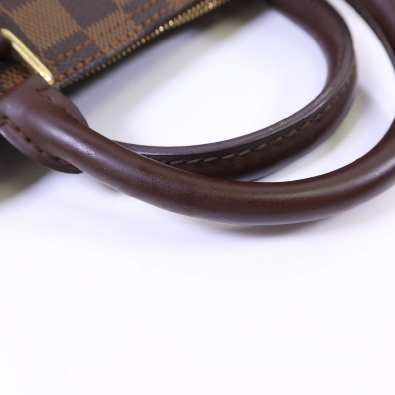 LOUIS VUITTON Damier Speedy 30金扣手挽袋-15