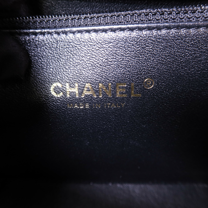 CHANEL 牛皮皮革Vanity Case金扣手挽肩背兩用袋-6