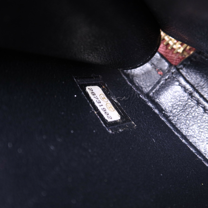 CHANEL 牛皮皮革Vanity Case金扣手挽肩背兩用袋-7