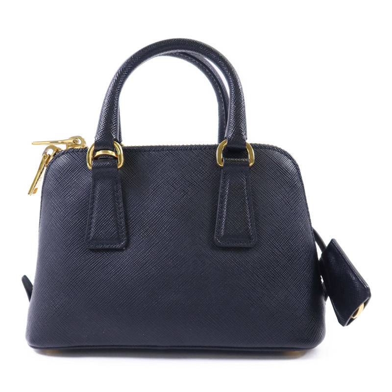 PRADA Saffiano皮革2 Way Shoulder金扣手挽肩背兩用袋-1
