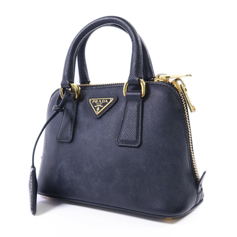 PRADA Saffiano皮革2 Way Shoulder金扣手挽肩背兩用袋-2