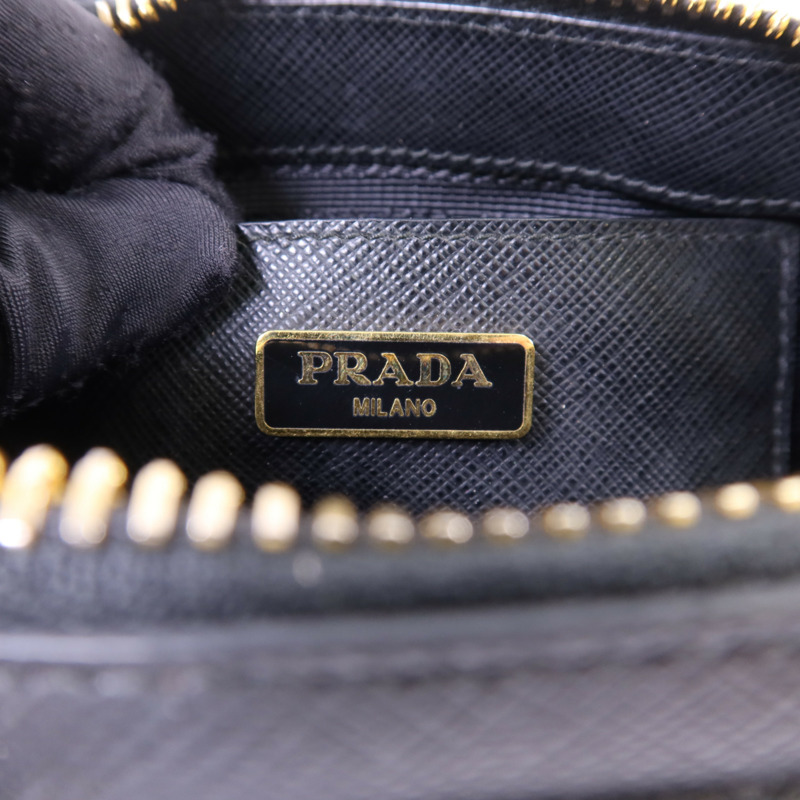 PRADA Saffiano皮革2 Way Shoulder金扣手挽肩背兩用袋-6