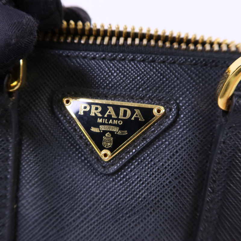 PRADA Saffiano皮革2 Way Shoulder金扣手挽肩背兩用袋-11
