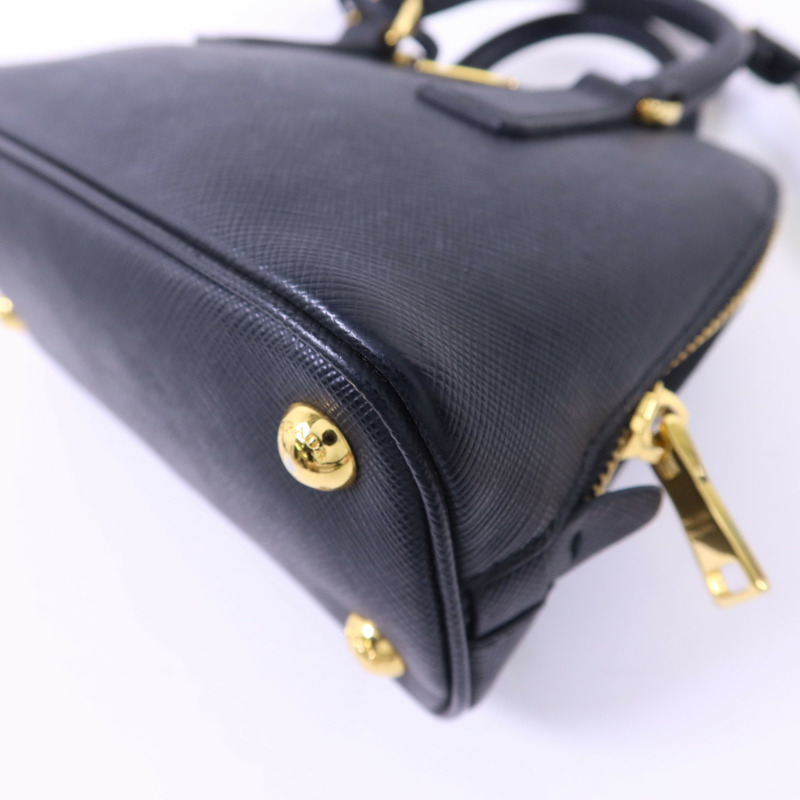 PRADA Saffiano皮革2 Way Shoulder金扣手挽肩背兩用袋-13